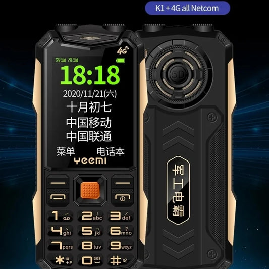 New Yeemi K1+ Mobile Phone 2.4inches GSM 2G Big Button Mp3/Mp4 Loud Voice Dual SIM Cards 4G Original Cellphone for Elderly