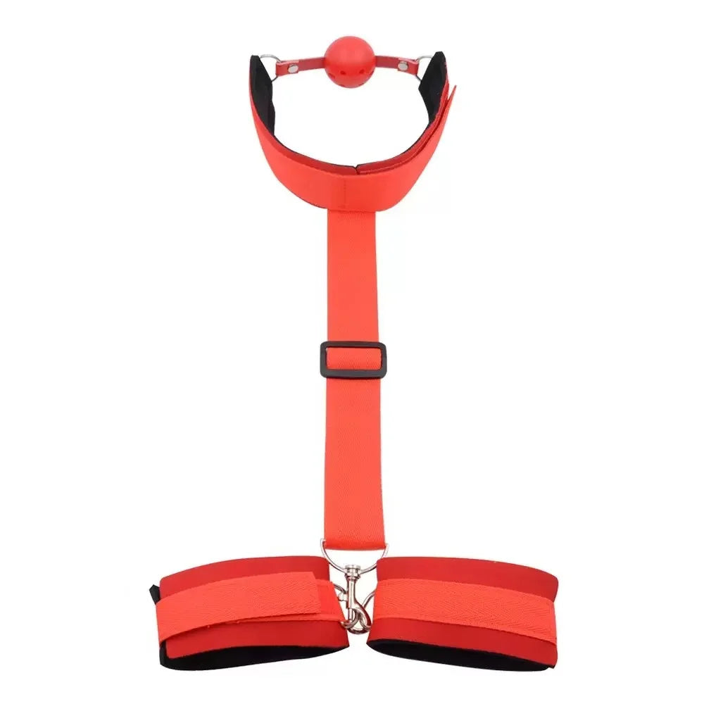 Adult Games Erotic Sex Toys For Woman Couples Slave Neck Collar Wrist Nylon Bondage Restraints Collar Fetish sexy toys for play