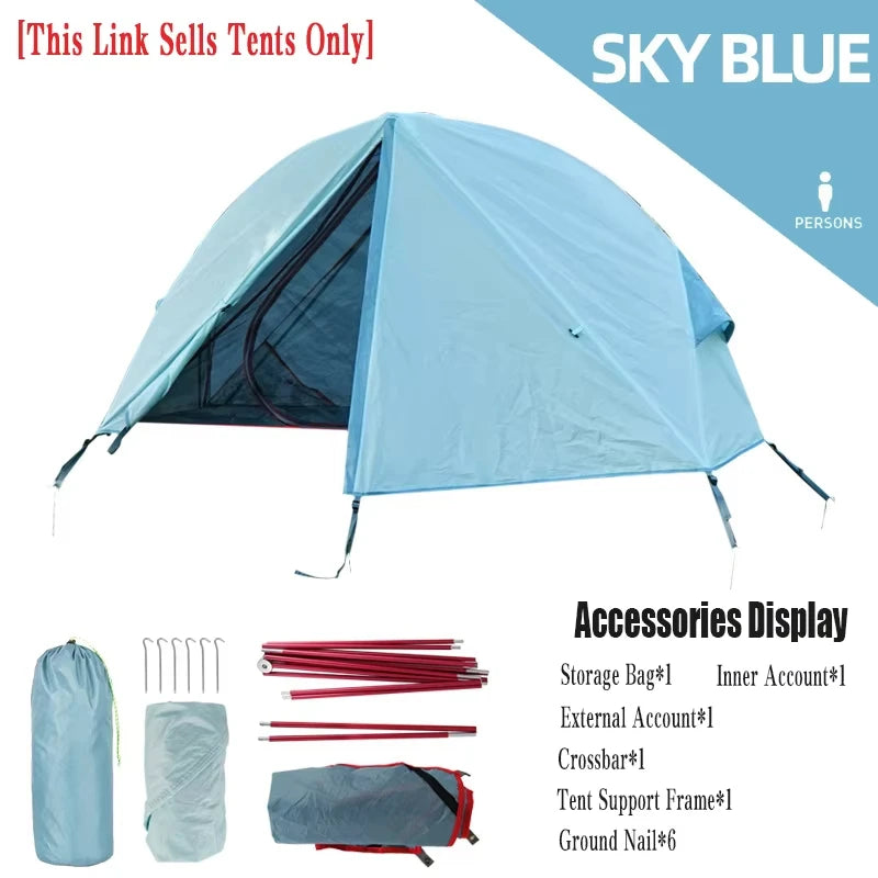 Outdoor Camping Off-The-Ground Tent Portable Single Tent Aluminum Alloy Folding Mosquito Net Fishing Tent
