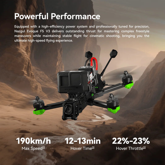 iFlight Nazgul Evoque F5 V3 O4 HD 6S FPV Drone BNF DC/X Dual Geometry Flexible Switching Borg Mini F7 FC Mini 60 ESC Quadcopter