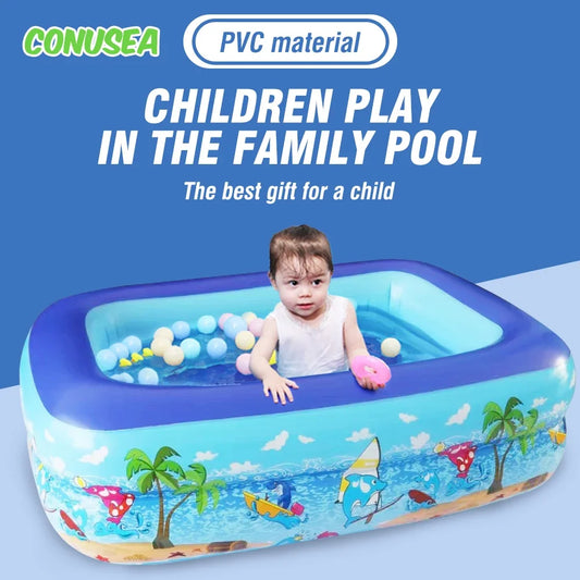 1M Baby Inflatable Pools Swimming Pool Water Pools Kids Bath Bathtub Outdoor Indoor Water Game Party for Children Boys Girls Dog