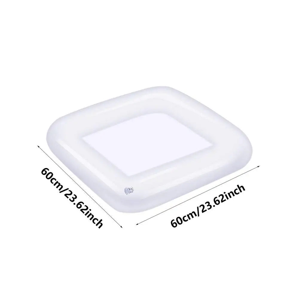 Portable Swimming Air Pool Float Inflatable Beer Table Ice Bucket Serving Salad Bar Tray Food Water Sports Dropshipping Funny