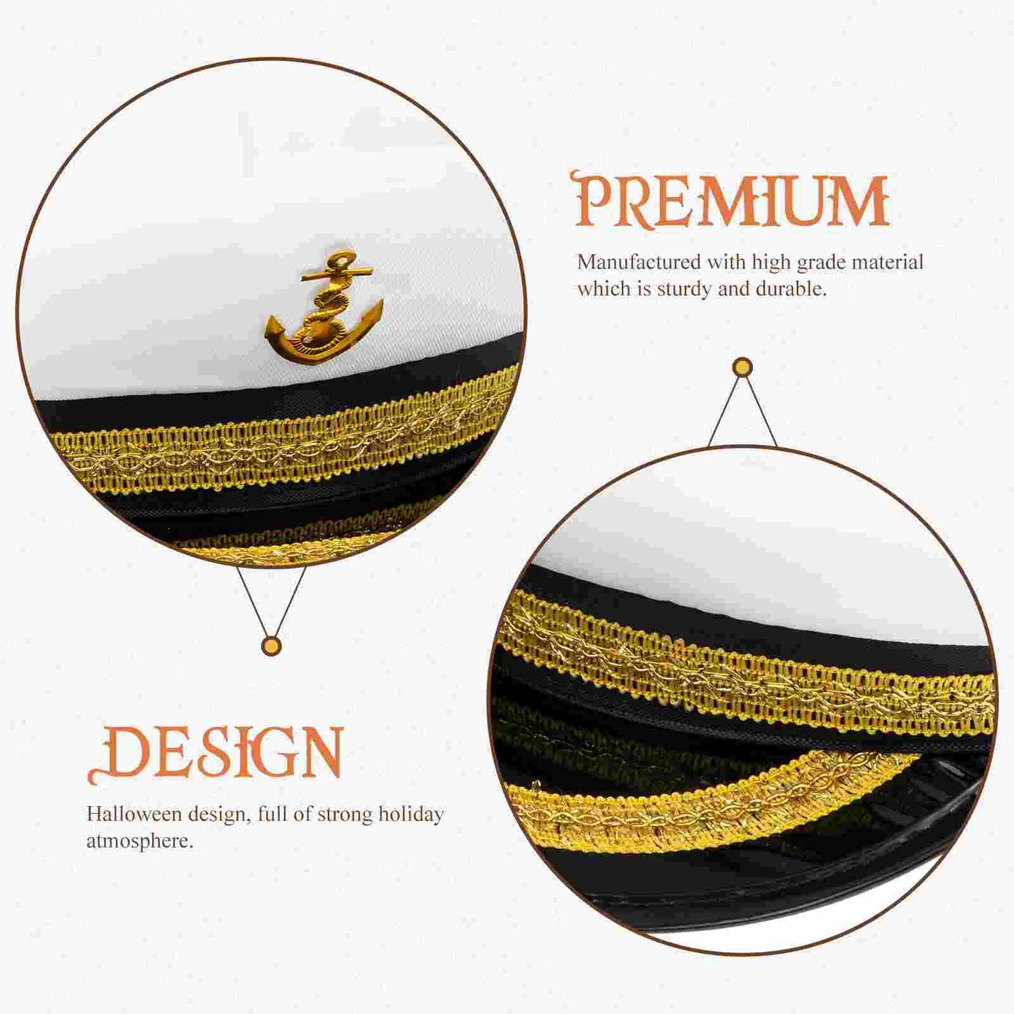 Captain Hat Adult Men Hats For Party Women Costumes Captains Boating Sailor Caps Fashion Decor