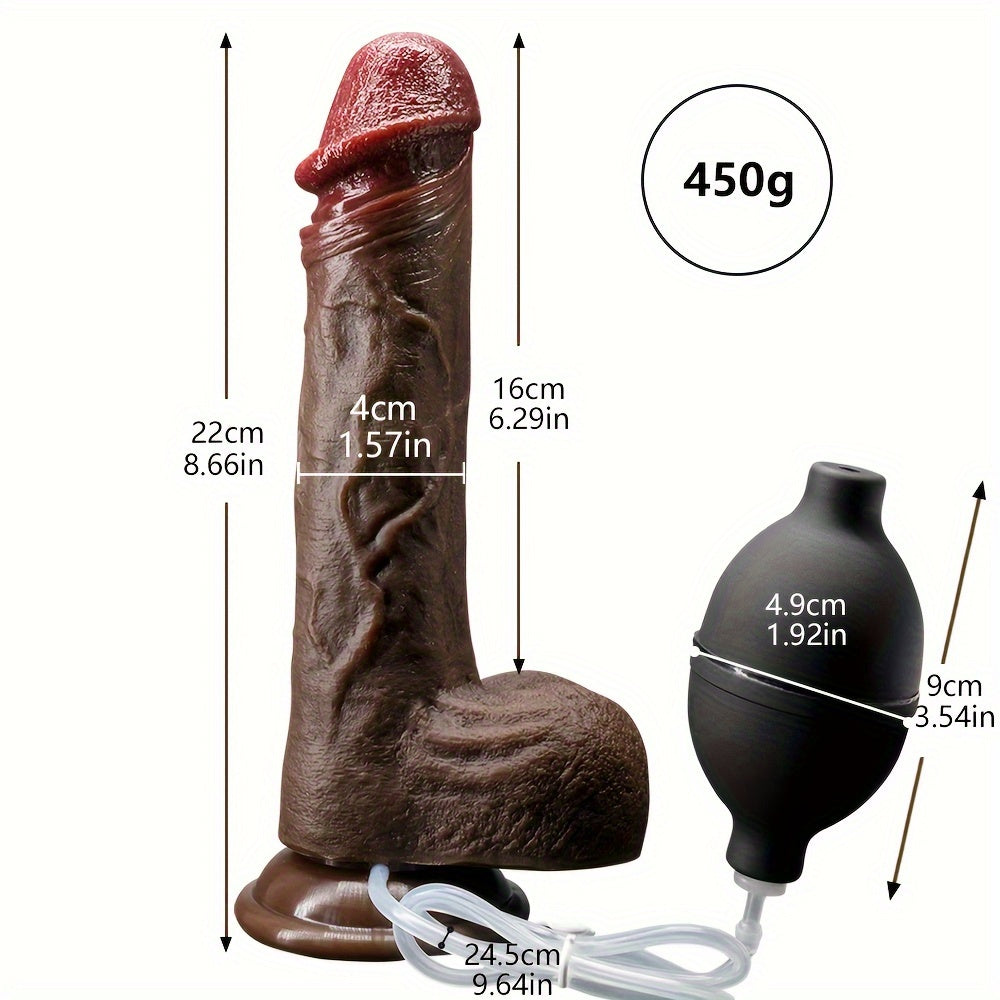 Dildo - Liquid Silicone Squirting Dildo, Squeezing, Ultra-Realistic Dildo, Simulated Ejaculation Penis Female Masturbator, Sex Toy