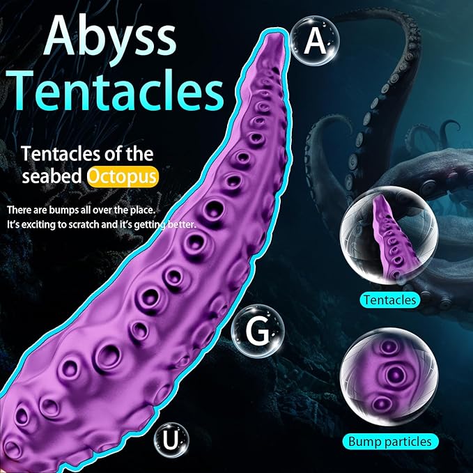 Monster Tentacle Dildo, Tentacle 9 Vibration Modes Vagina Nipples Massage Stimulation, Octopus Tentacle Dildo For Men Women Couples Butt Clitoris Stimulate