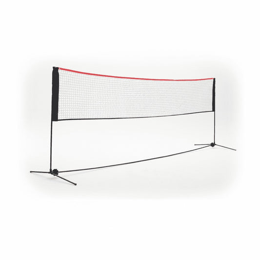 Portable Badminton Nets, Height-adjustable Volleyball Nets, Badminton Bags, Indoor And Outdoor Volleyball Nets-Red And Black.10FT