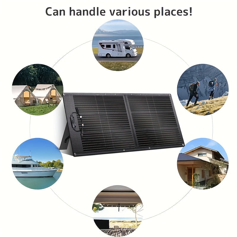 1600W 1024Wh Solar Generator, 100W/200W Portable Foldable Solar Panel Charger, LiFePO4 Battery UPS, Supports Series/parallel Connection (comes with Ten Adapters), Widely Used In Solar Home Systems, Suitable for Blizzard Home