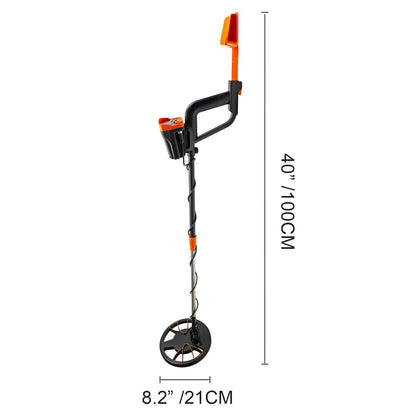 Metal Detector Waterproof Disc Metal Detectors Underwater Underground High Accuracy LCD Display Metal Detector For Adults And Children Headphone Automatic Detector Yellow 3010