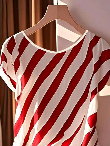 Summer New Lightweight Womens Crew-Neck T-Shirt