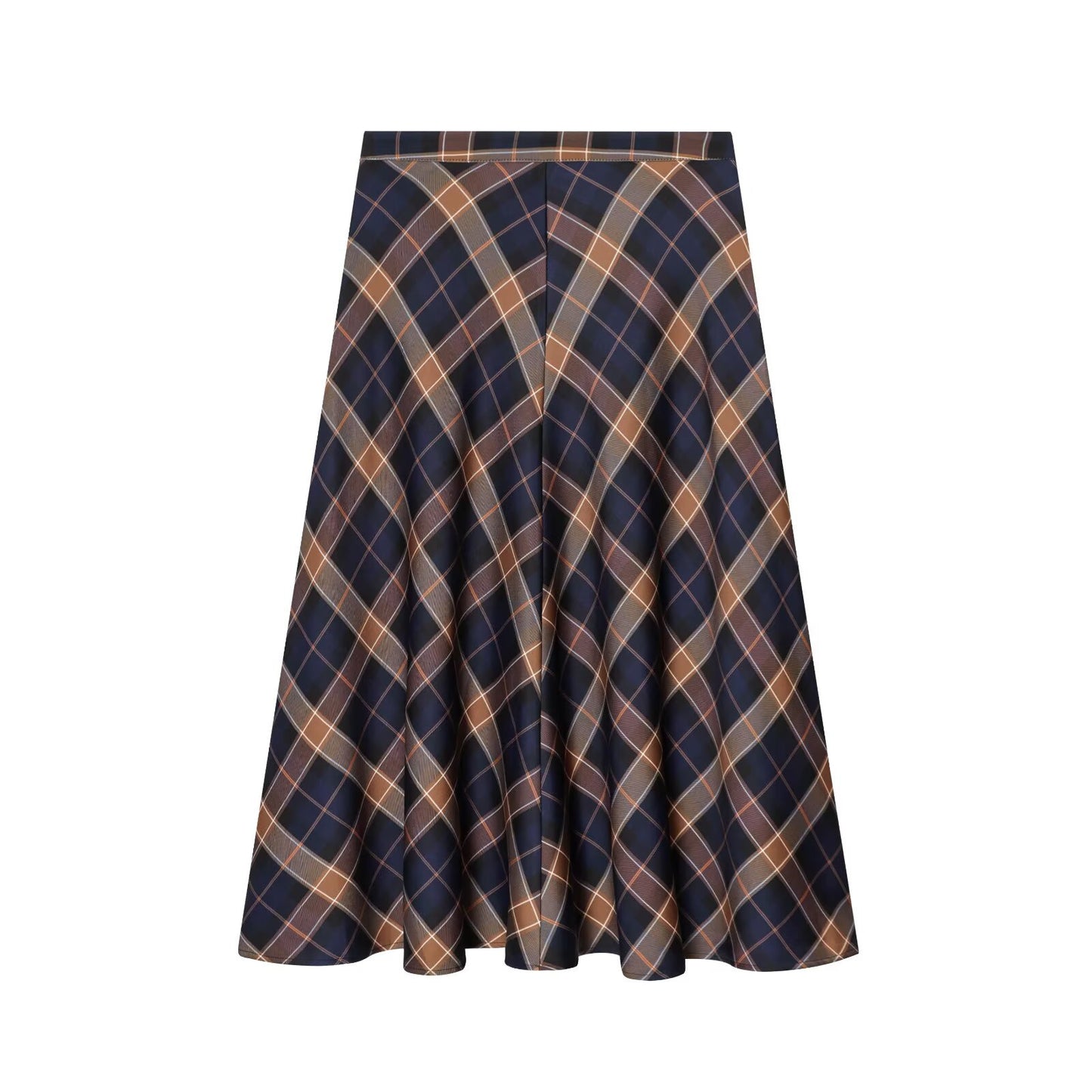 Commuting style patterned cape skirt