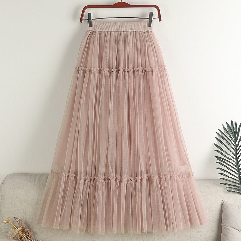 Tulle A Line Midi Long Skirts
