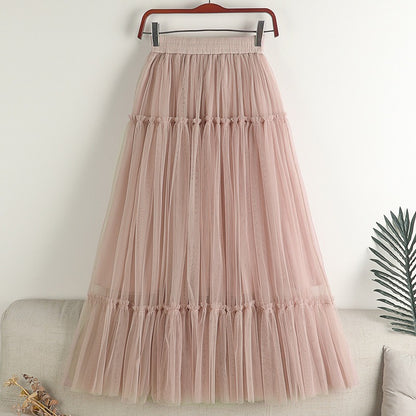 Tulle A Line Midi Long Skirts