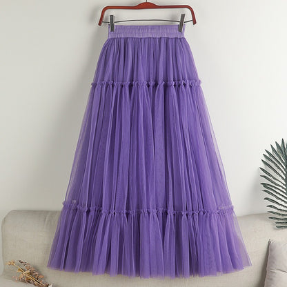 Tulle A Line Midi Long Skirts