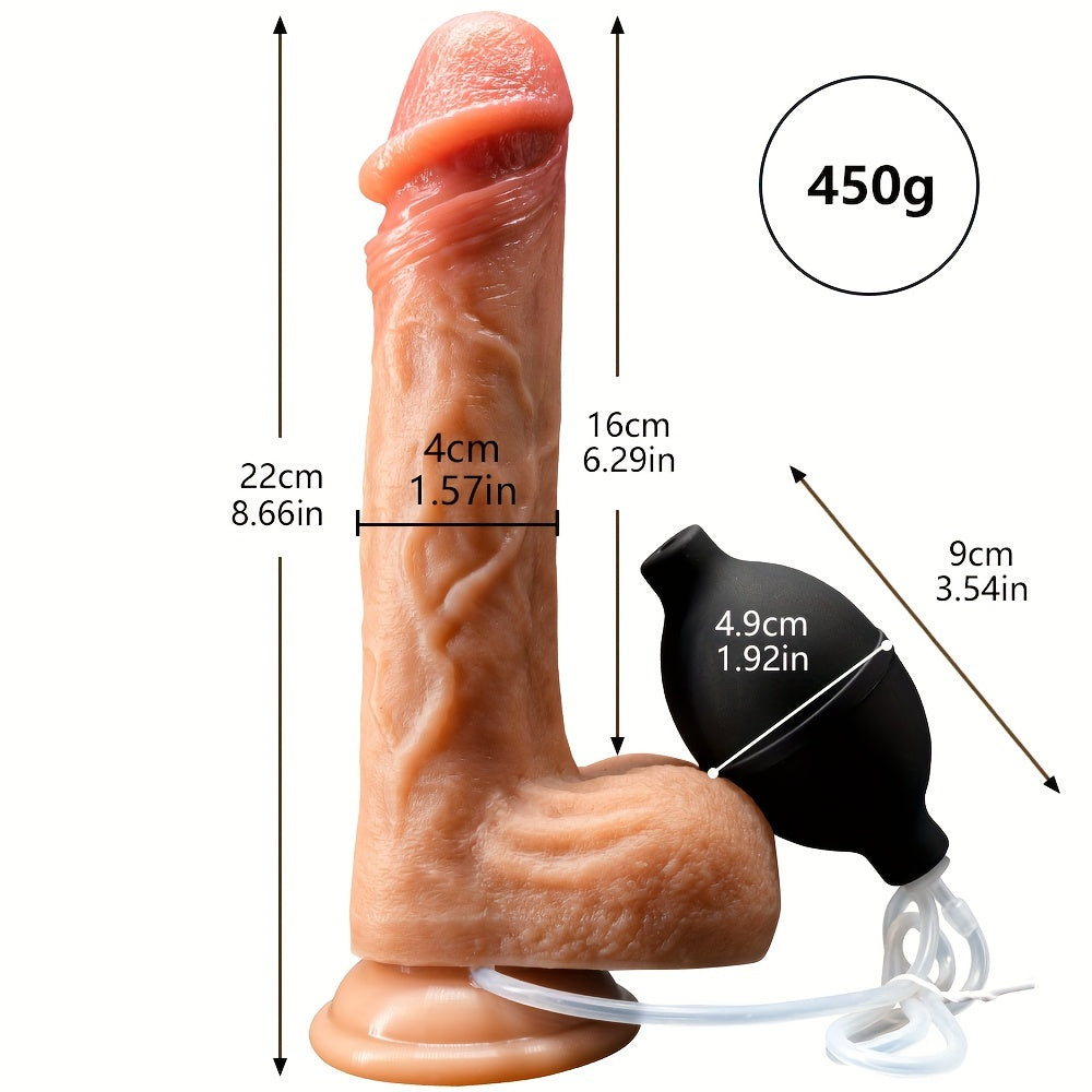 Dildo - Liquid Silicone Squirting Dildo, Squeezing, Ultra-Realistic Dildo, Simulated Ejaculation Penis Female Masturbator, Sex Toy