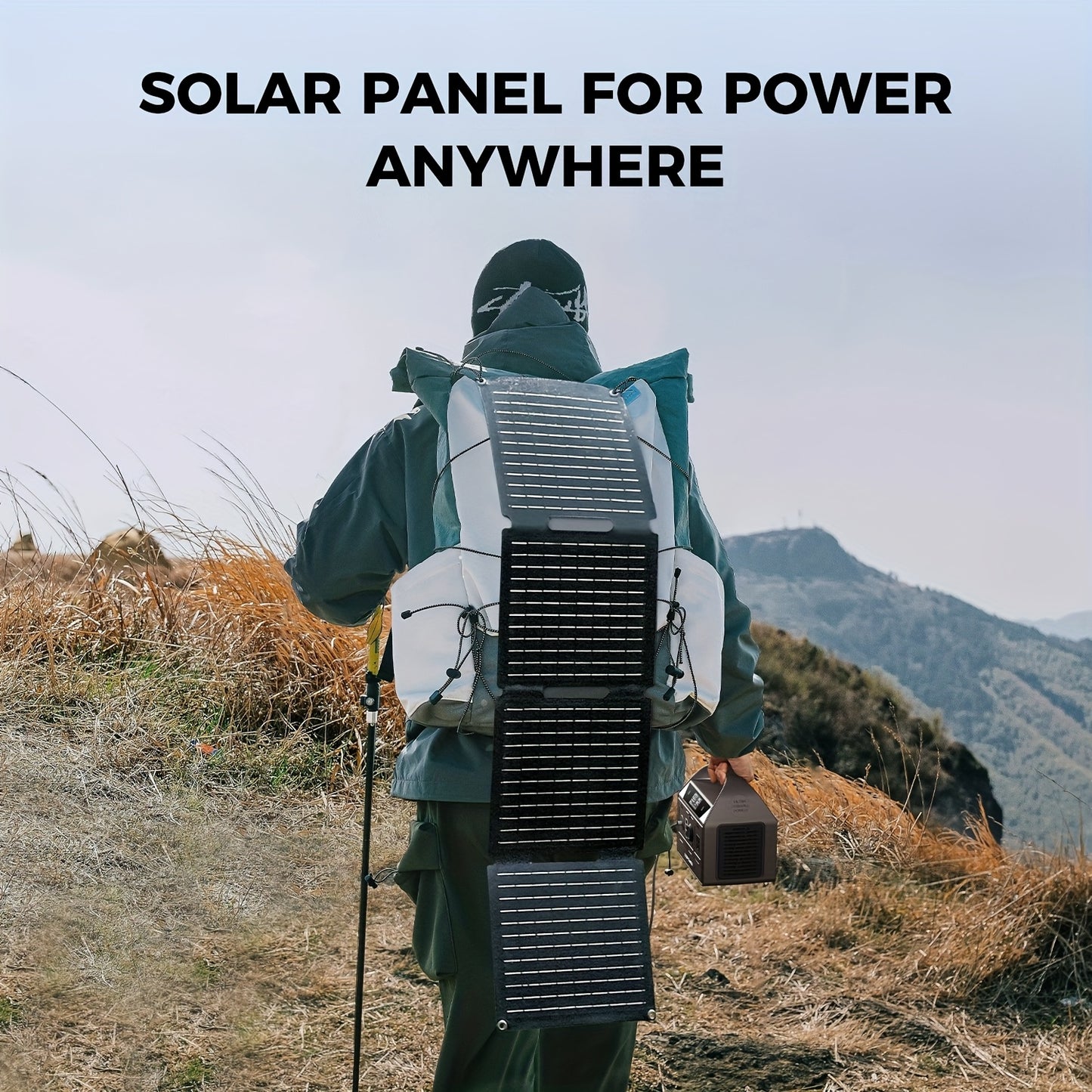 192Wh 200W Portable Power Station Solar Generator (40W Solar Panel Optional), High Capacity LiFePO4 (LFP) Battery Power Bank, with 2x 110V AC Outlets, DC USB-C Ports, LED Light, Powek Bank for Outdoor Camping Hiking Road Trip