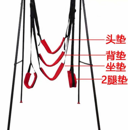 Sex Product Love Sex Swing 5-pad  Soft Material Hanging Door Swing Portable Thigh Restraint Sling Swing Sex Toys For Couple