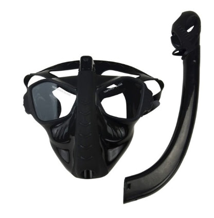 Snorkeling full cover full dry diving mask diving equipment silicone diving mask