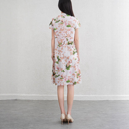 Floral dress for women slimming dress