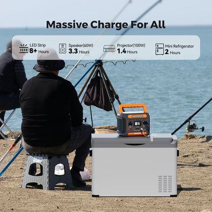 Flashfish P66A Portable Power Station 200W, Lightweight Li-ion Battery Pack with Multiple Adapters with AC/USB/DC Output, 144.3Wh Solar Generator for Camping, Home Emergency And Outdoor Travel