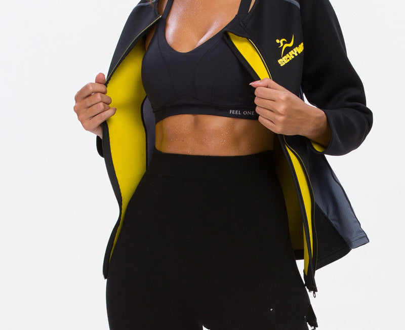 Workout Clothes Ladies Sweat Suit Outdoor Sports Yoga Sweat Tights Long-Sleeved Top Neoprene Wetsuits