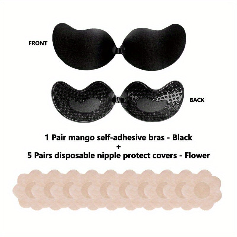 Invisible Stick-On Lift Bra, Comfort Strapless & Seamless Push Up Anti-convex Bra, Women's Lingerie & Underwear Accessories