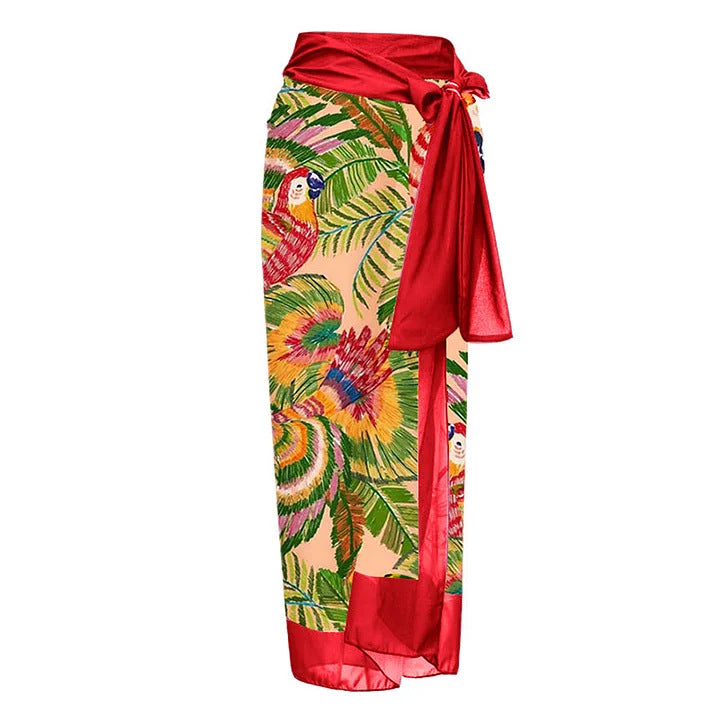 One-piece 3D Big Flower Decorative Swimsuit Suit For Women