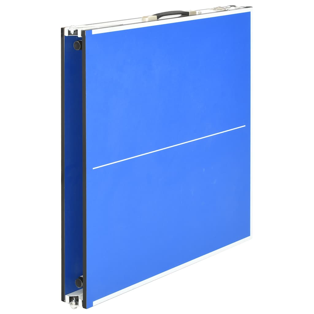 5-foot ping pong table with net, 152 x 76 x 66 cm, blue