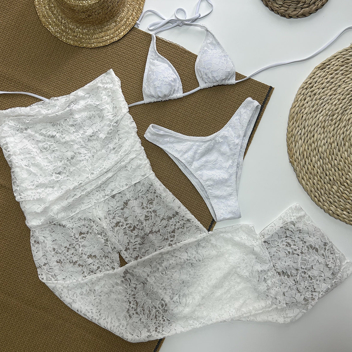 Three-Piece Bikini  Lace Sexy Women's Swimsuit