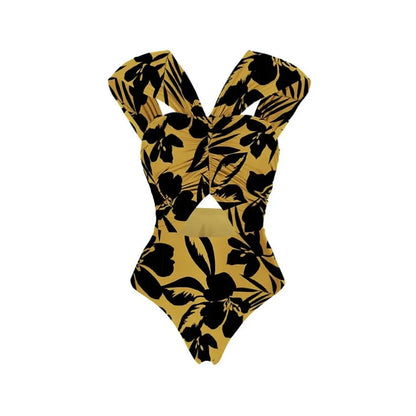 Bikini Bodysuit Swimwear Women With Skirt Bathing Suit Summer New Tassels Splice Beachwear Holiday Bikini Cover Ups Outfits