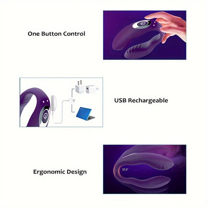 10 Vibrator Modes - Rabbit Vibrator - G-Spot & Clitoral Stimulator For Women, Couples' Anal Dildo Massager Adult Toy