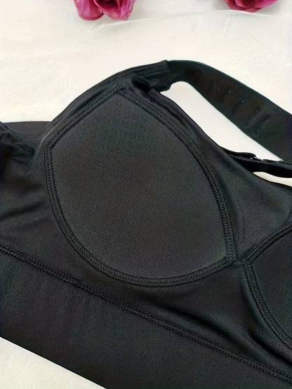 Seamless Wireless Sports Bra, Comfy & Breathable Running Workout Bra, Women's Lingerie & Underwear