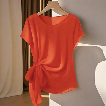 Summer New Lightweight Womens Crew-Neck T-Shirt