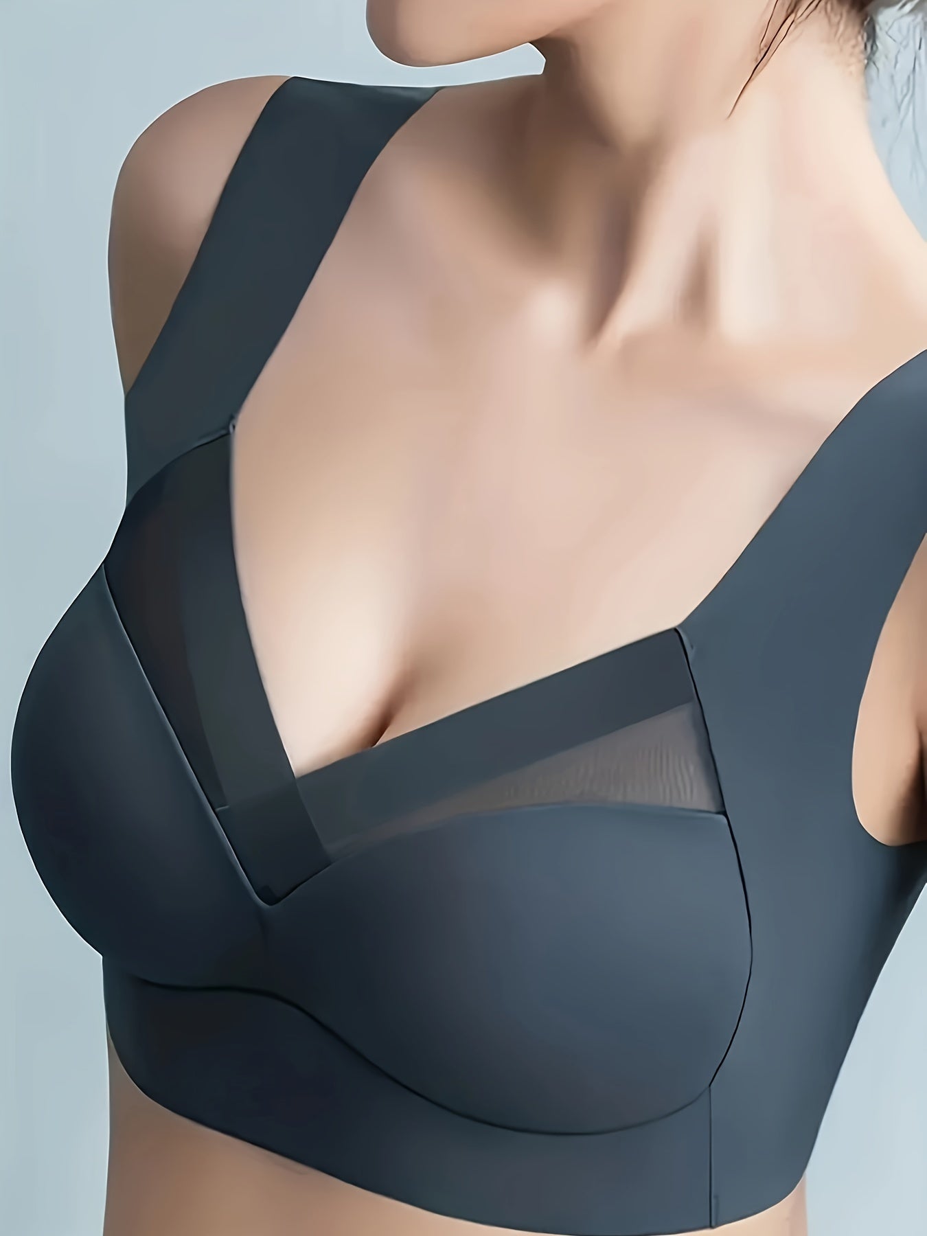 5-Pack Wireless Push-Up Bras - Breathable Mesh Design - Comfortable Everyday Lingerie