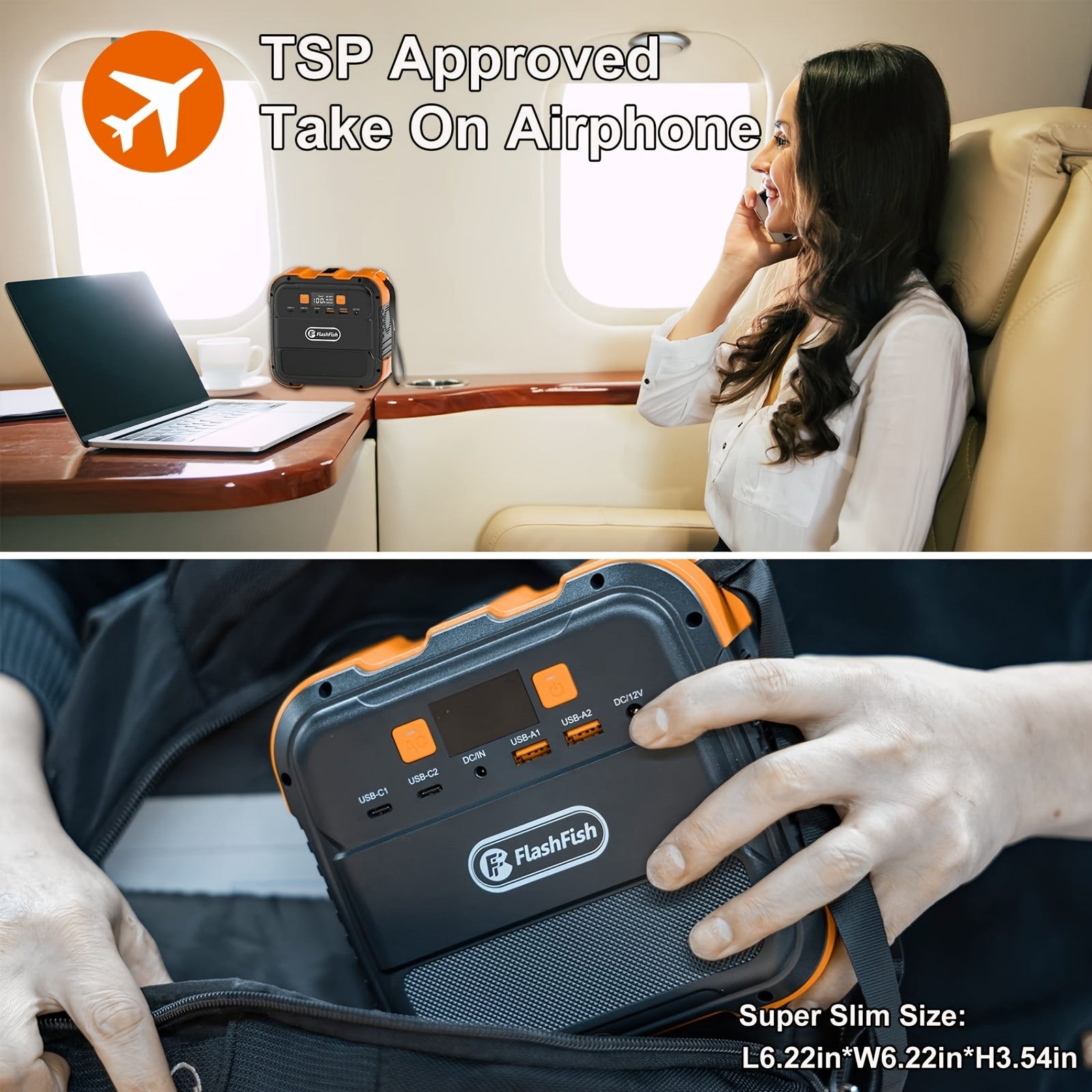 Camping Power Station With Solar Panel Portable, 120W Battery Power Generator With 60W Solar Panel, 98Wh/26400mAh Lithium Battery Bank With 110V AC Outlet, Solar Generator Kit For Home, RV, Outdoor, Travel, Emergencies