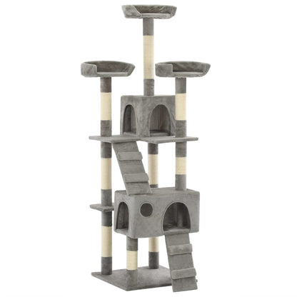 Cat Tree with Sisal Scratching Posts 170 cm   Cat Tree