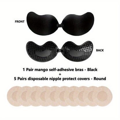 Invisible Stick-On Lift Bra, Comfort Strapless & Seamless Push Up Anti-convex Bra, Women's Lingerie & Underwear Accessories