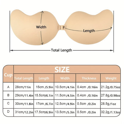 Invisible Stick-On Lift Bra, Comfort Strapless & Seamless Push Up Anti-convex Bra, Women's Lingerie & Underwear Accessories