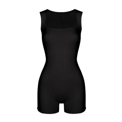 Style Fashion One-Shoulder Strapless Fitted Bodycon Casual Jumpsuit