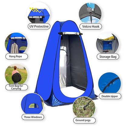 Portable Outdoor Camping Tent: Single Person, Changing Room, Shower, Storage/Fishing/Photography Tent