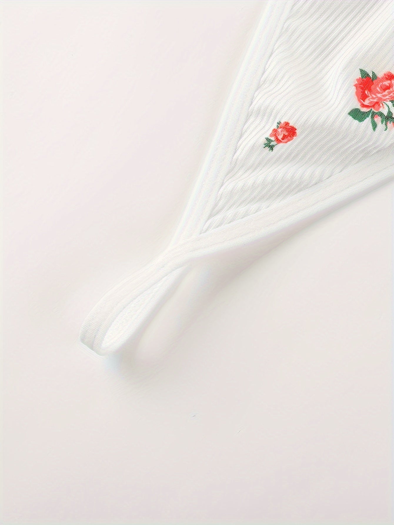 Sultry Floral Print Slip Dress, Criss Cross Back Sleeveless Babydoll, Women's Sexy Lingerie & Underwear