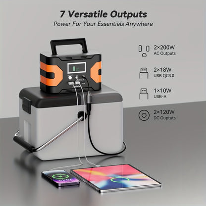 Solar Generator With Solar Panel Included, Flashfish 150W Portable Power Station+60W Solar Panel, 2 X 150W AC Outlets, 166Wh/45000mAh Backup Power Emergency Power Supply For Home Blackout/RV/Camping