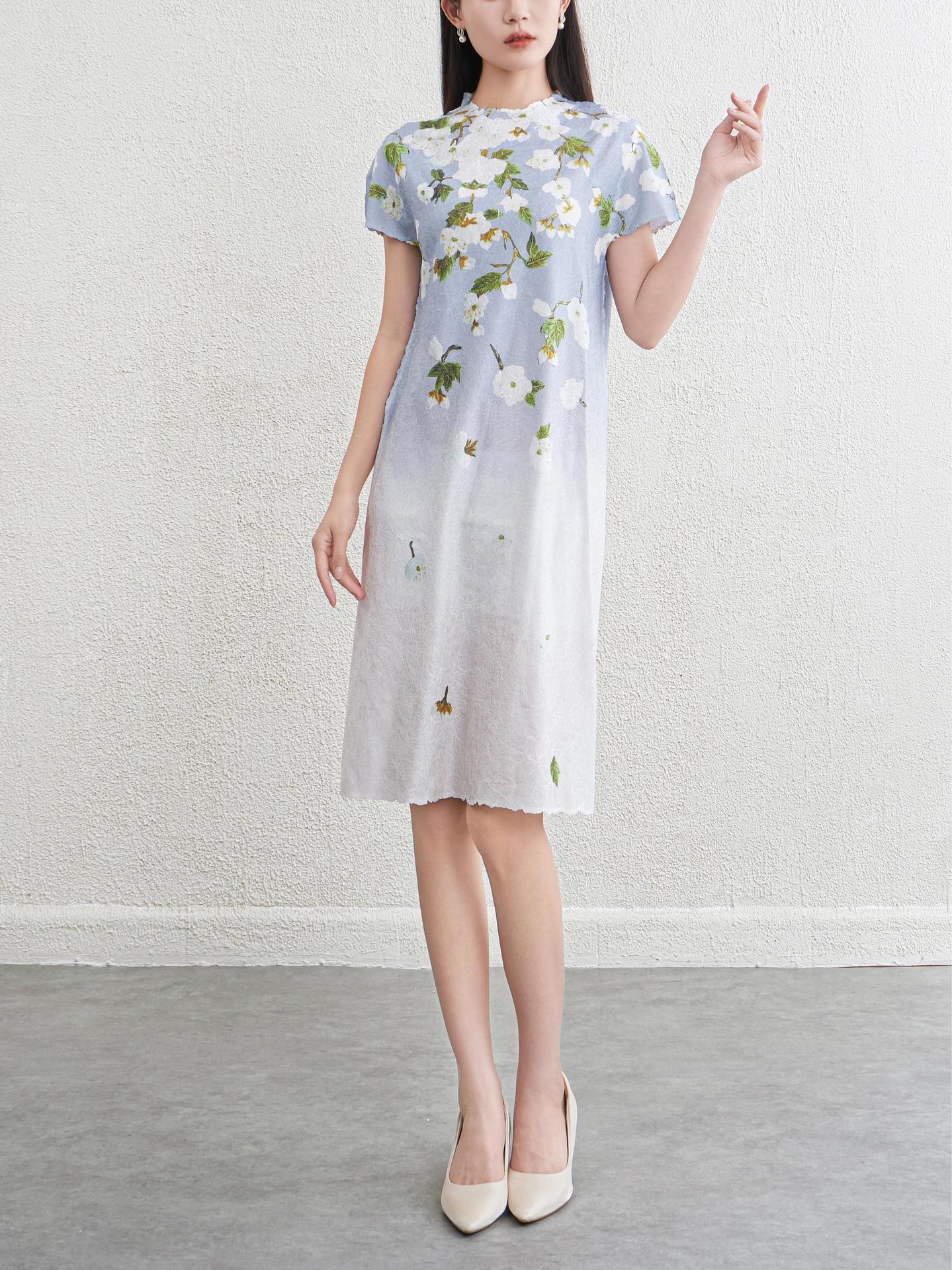 Floral dress for women slimming dress