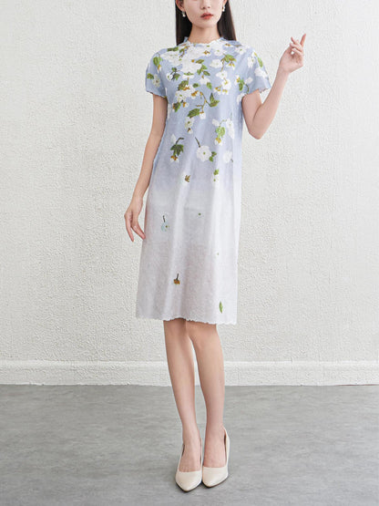 Floral dress for women slimming dress