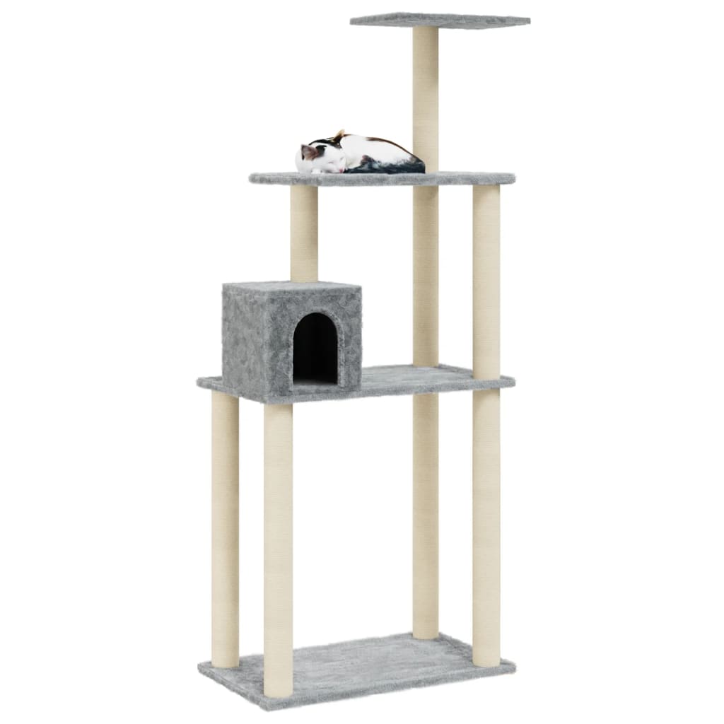 Cat Tree with Sisal Scratching Posts 147 cm
