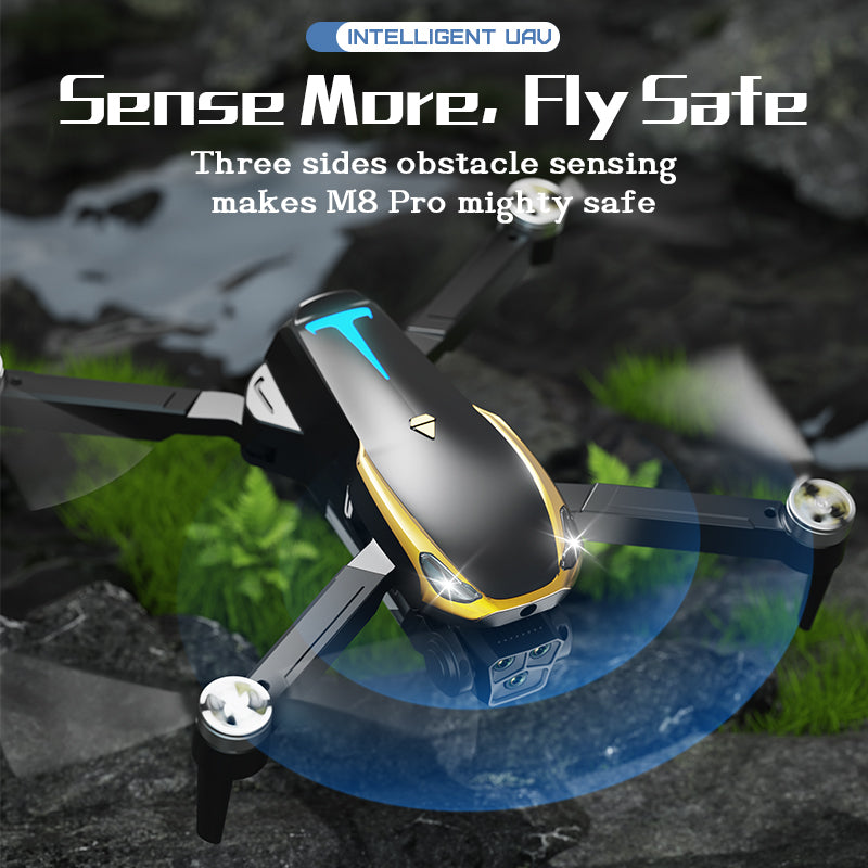 M8 Pro Drone Quadcopter Remote Control Handle Four Axis HD 6K Photography UAV Altitude Fixation Helicopter Toys