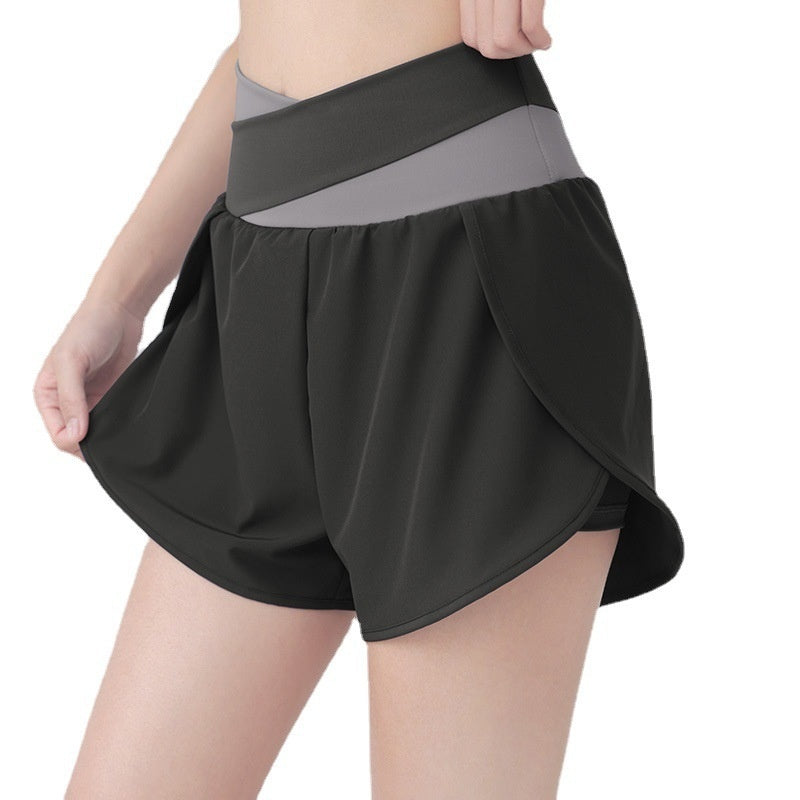 Anti-exposure High-waist Three-quarter Pants Outdoor Yoga Pants