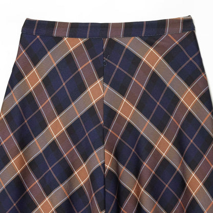 Commuting style patterned cape skirt