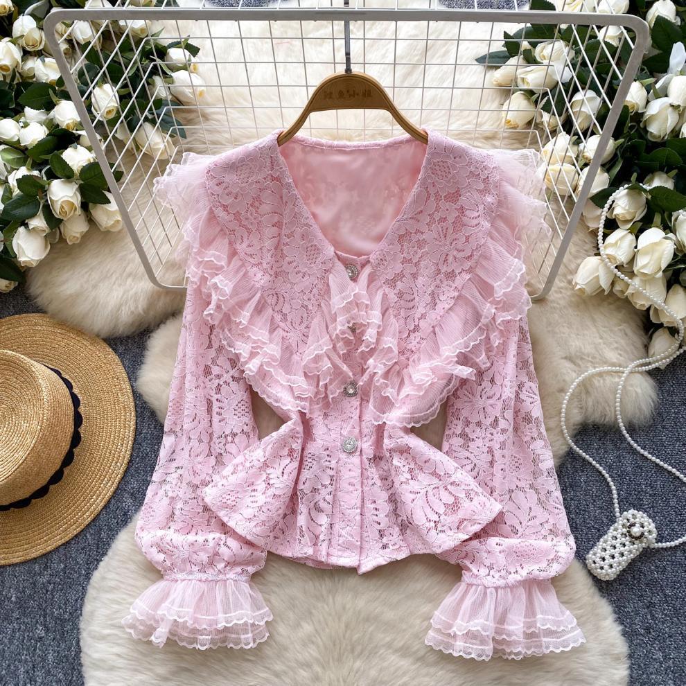Versatile Single-Breasted Slimming Long-Sleeve Shirt