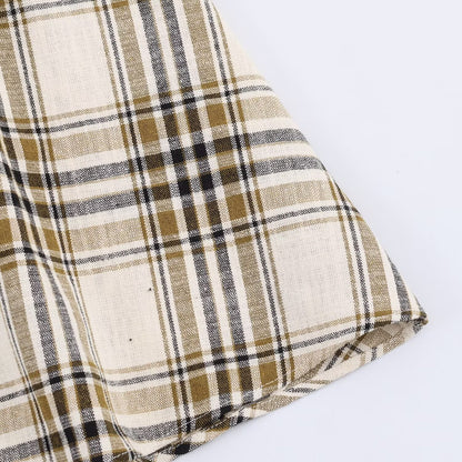 Chic Asymmetrical Plaid Midi Dress Women's Dress