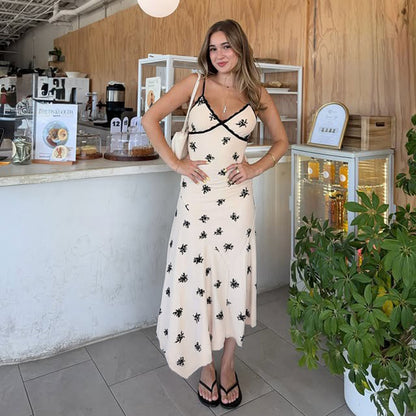 Lace Irregular Dress Slimming Strapless Dress